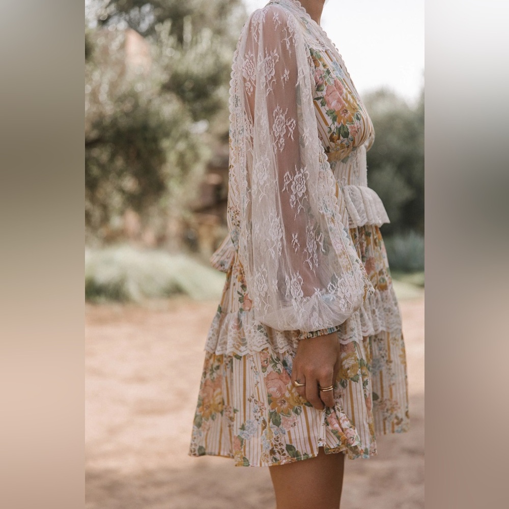 Spell And The Gypsy x Lisa Danielle garden rose mini dress M - Picture 5 of 11